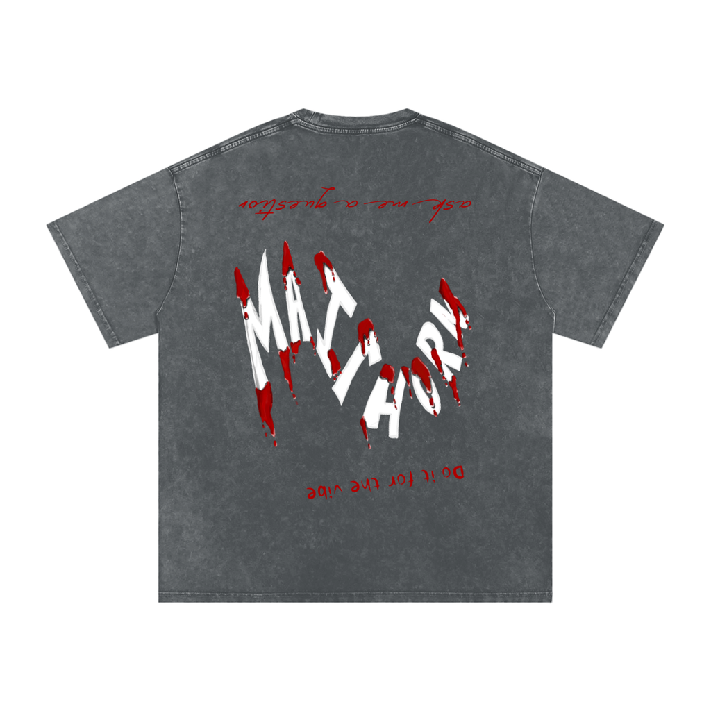 Blood Dripping Oversized Cotton T-Shirt