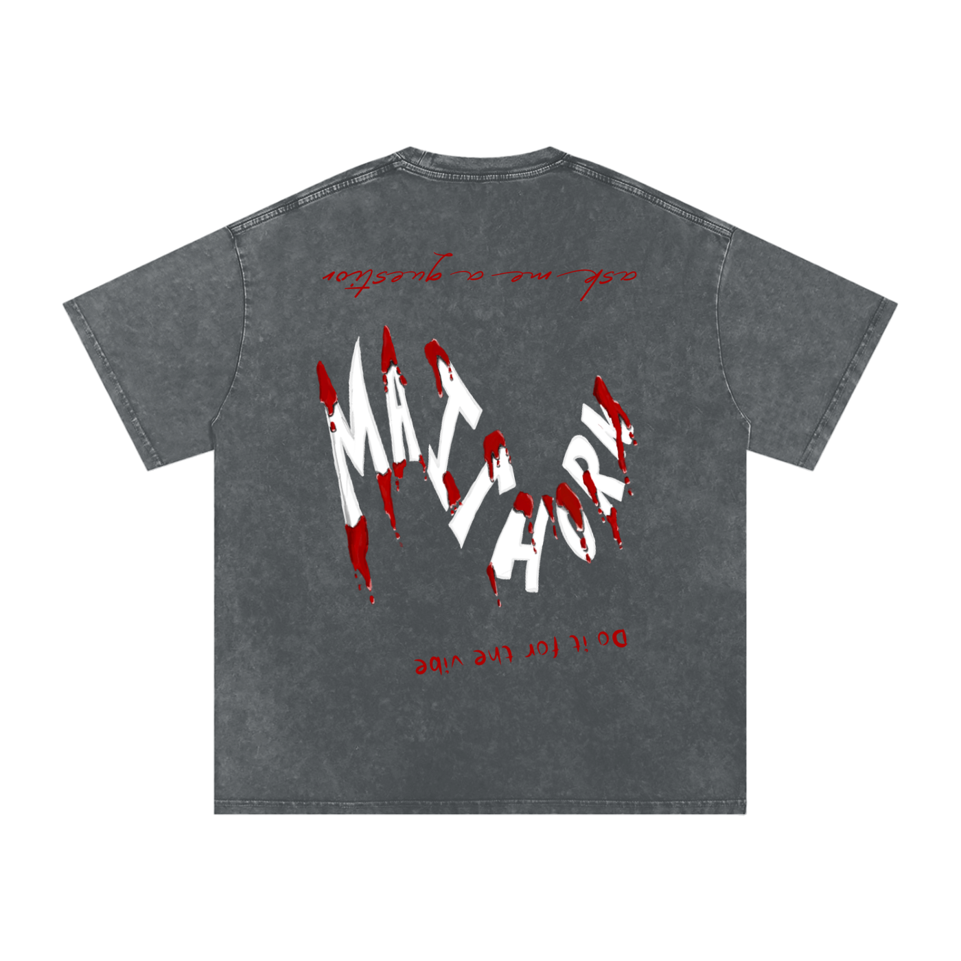 Blood Dripping Oversized Cotton T-Shirt