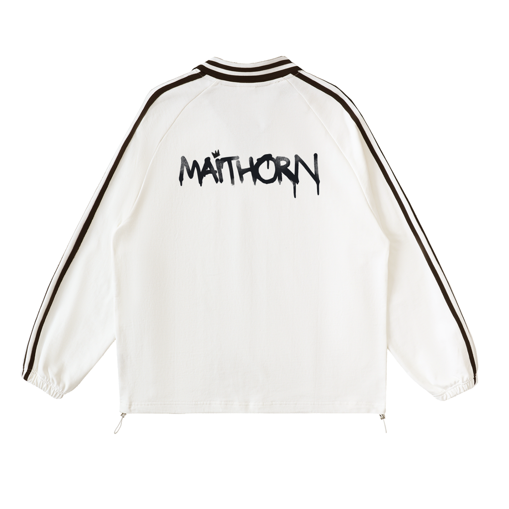 Collar Sweatshirt, White