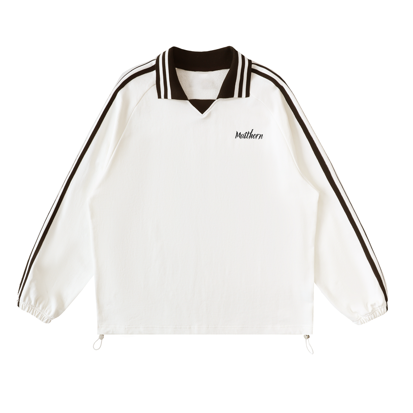 Collar Sweatshirt, White