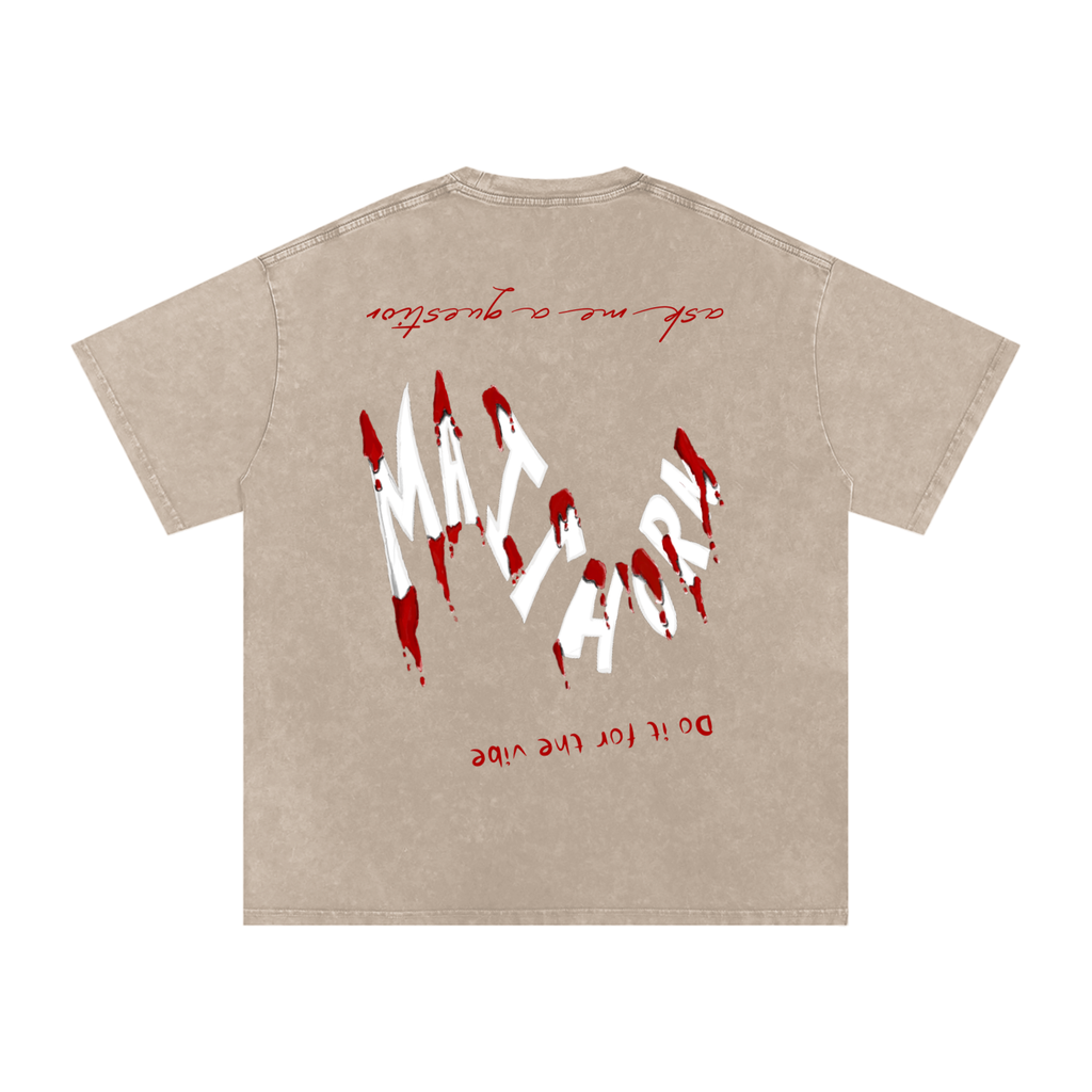 Blood Dripping Oversized Cotton T-Shirt